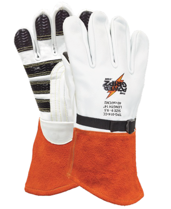 intensity cover safety light handschuhe Contour Cuff Leather Protector Glove – The Power Gripz