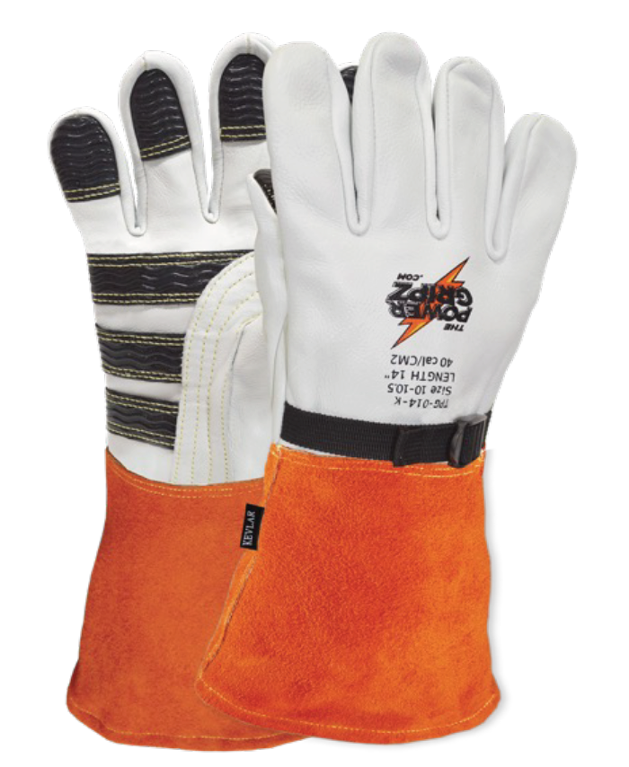 Cut-Resistant High-Voltage Leather Protector Glove