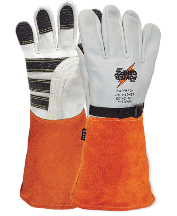 Cut-Resistant High-Voltage Leather Protector Glove