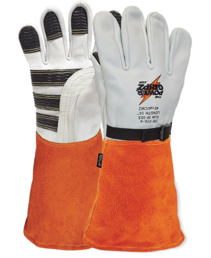 Cut-Resistant High-Voltage Leather Protector Glove