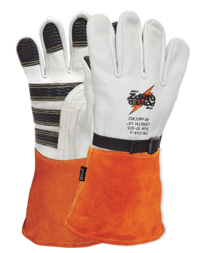 Cut-Resistant High-Voltage Leather Protector Glove